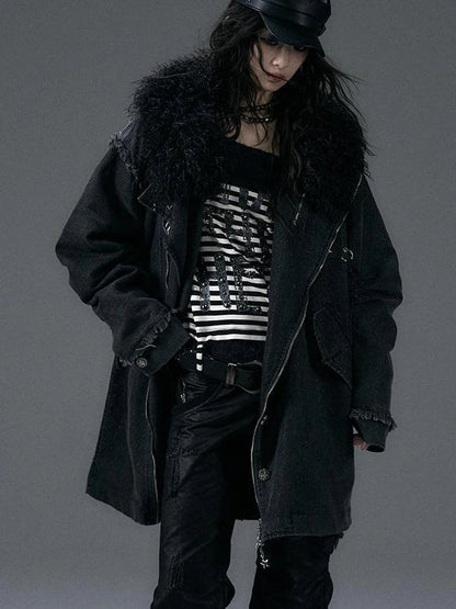 Vintage Faux Fur Scarf Warm Eco-Friendly Shearling Collar