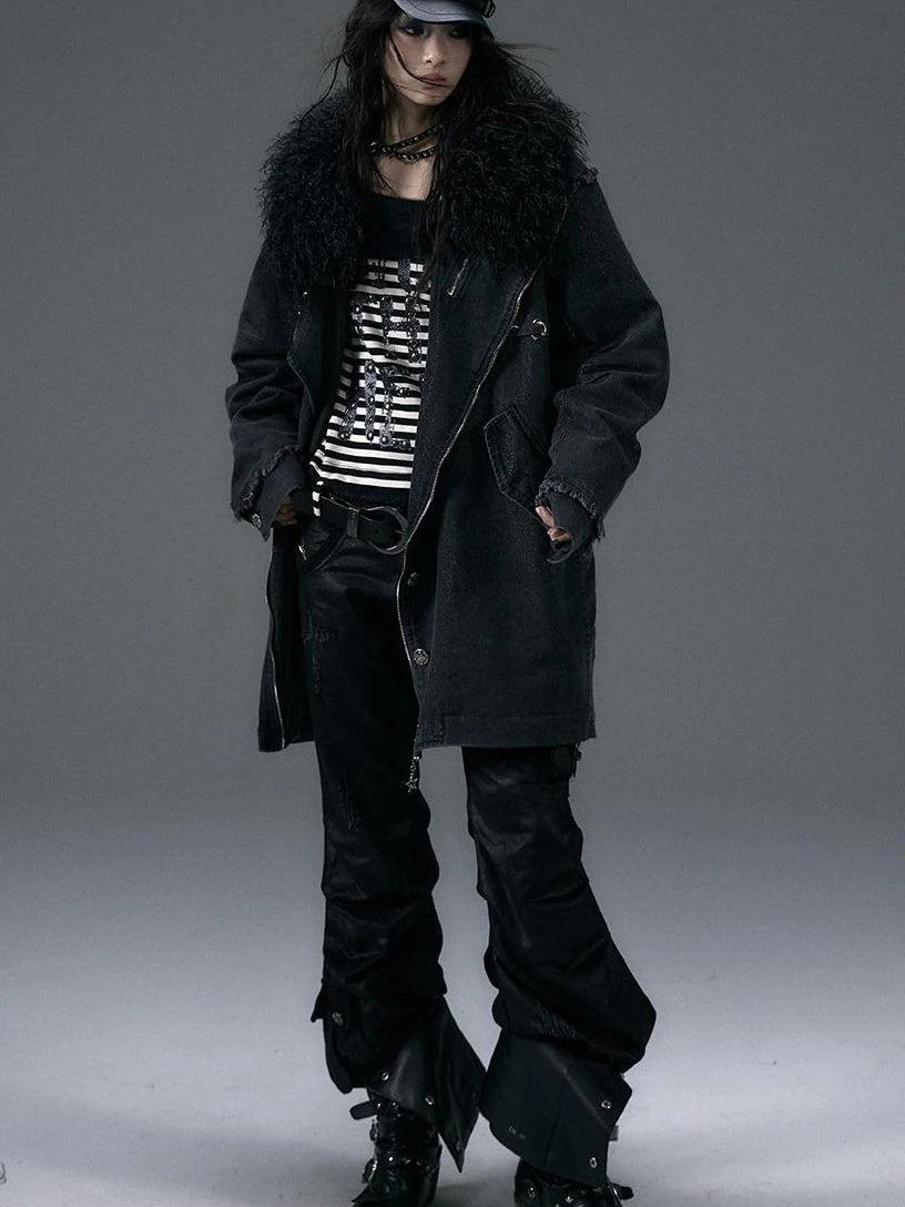 Vintage Faux Fur Scarf Warm Eco-Friendly Shearling Collar