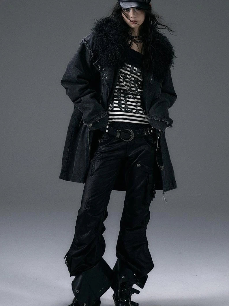 Vintage Faux Fur Scarf Warm Eco-Friendly Shearling Collar