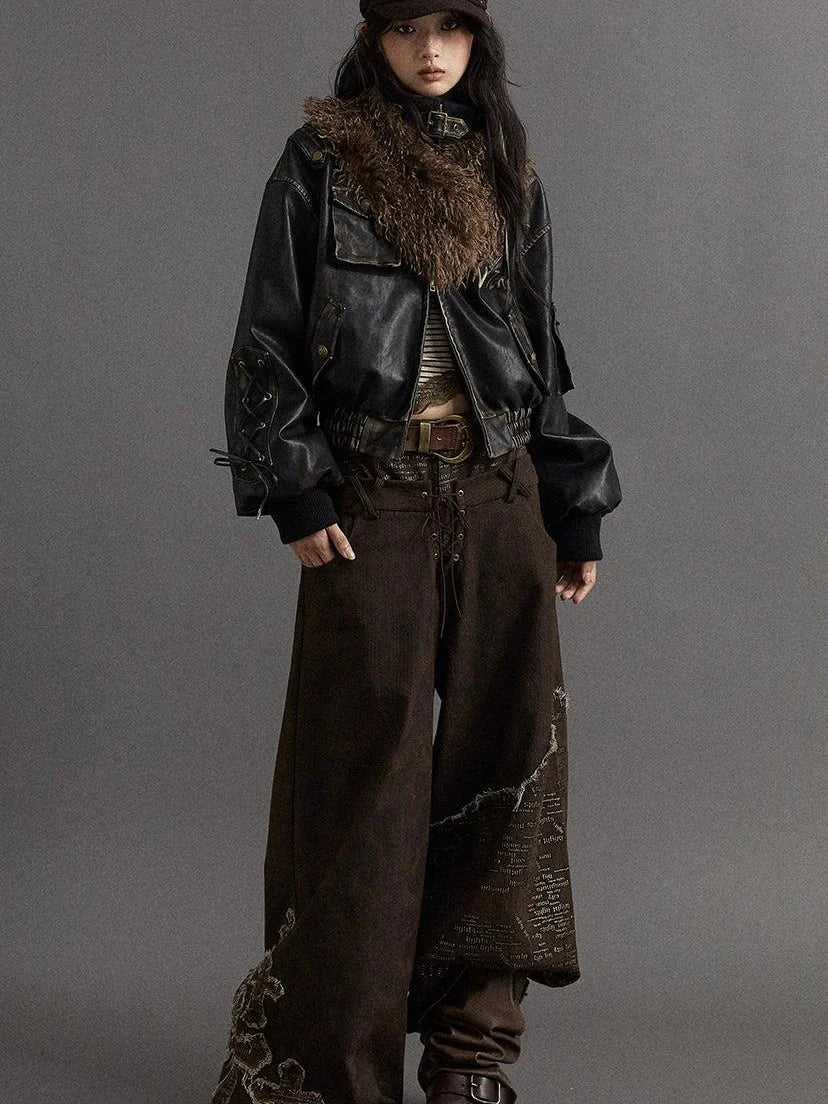 Vintage Faux Fur Scarf Warm Eco-Friendly Shearling Collar