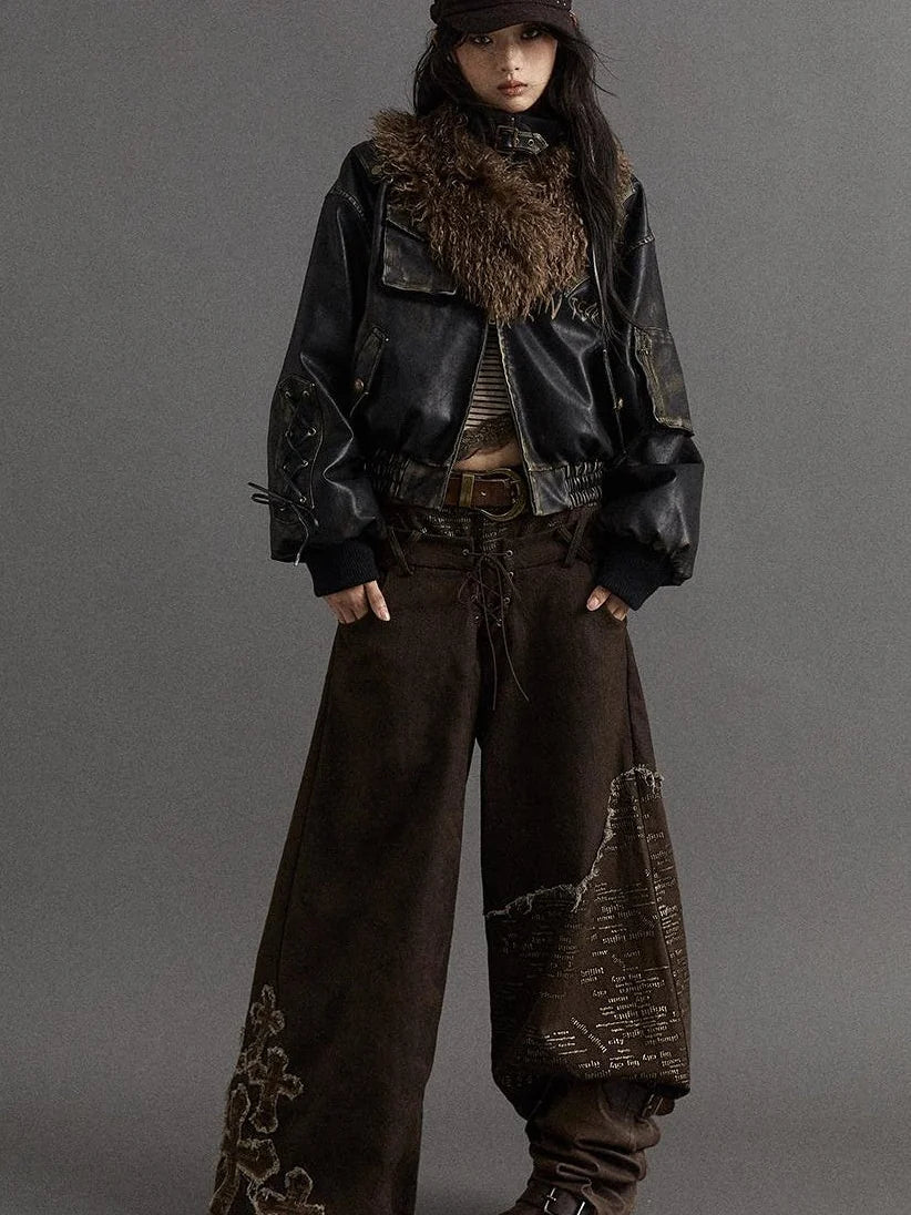 Vintage Faux Fur Scarf Warm Eco-Friendly Shearling Collar