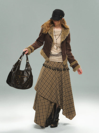 Vintage Floral Handbag For Women Large Capacity Crossbody Bag