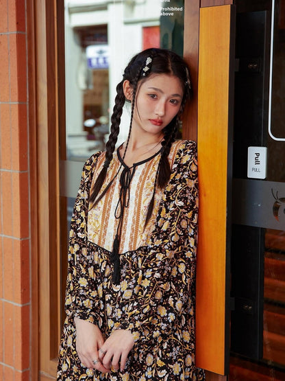 Sweet Mi Vintage Floral Maxi Dress