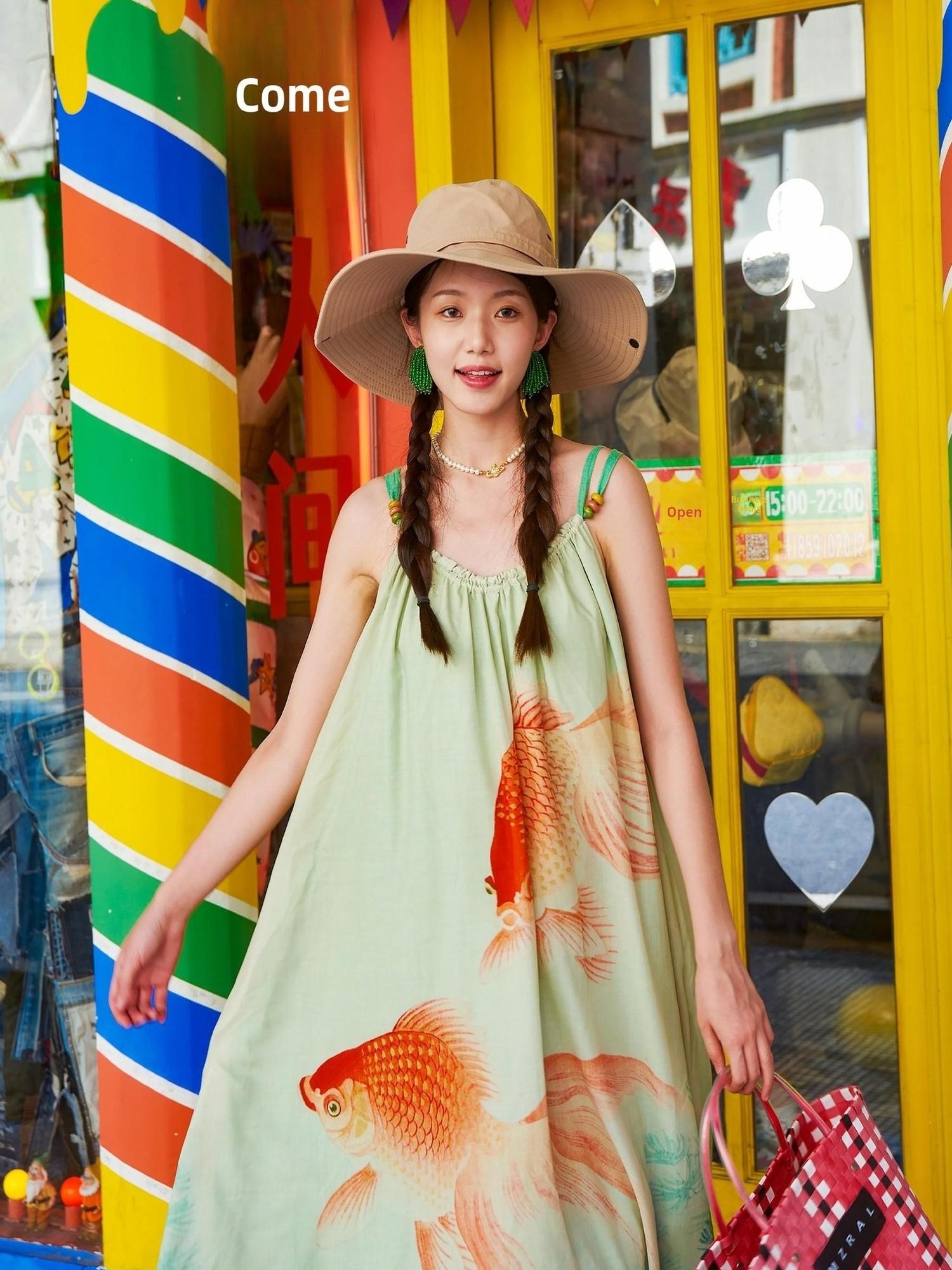 Sweet Mi Vintage Floral Print Boho Chiffon Maxi Dress