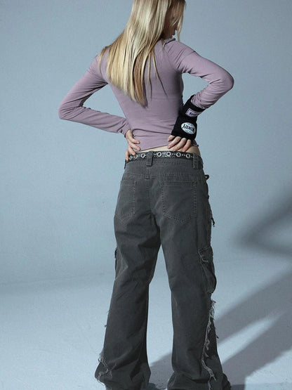 Vintage Floral Print Long Sleeve Blouse T-Shirt