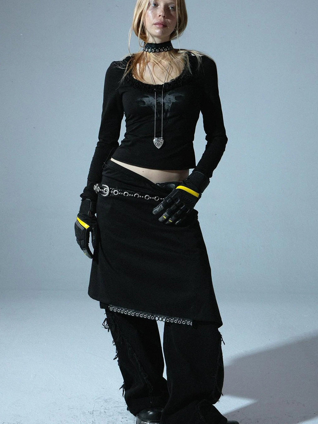 Vintage Floral Print Long Sleeve Blouse T-Shirt