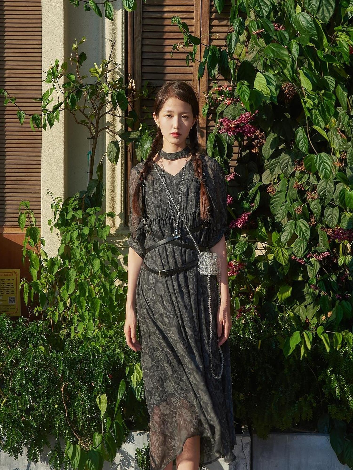 Sweet Mi Vintage French Eco Dyed Linen Summer Dress