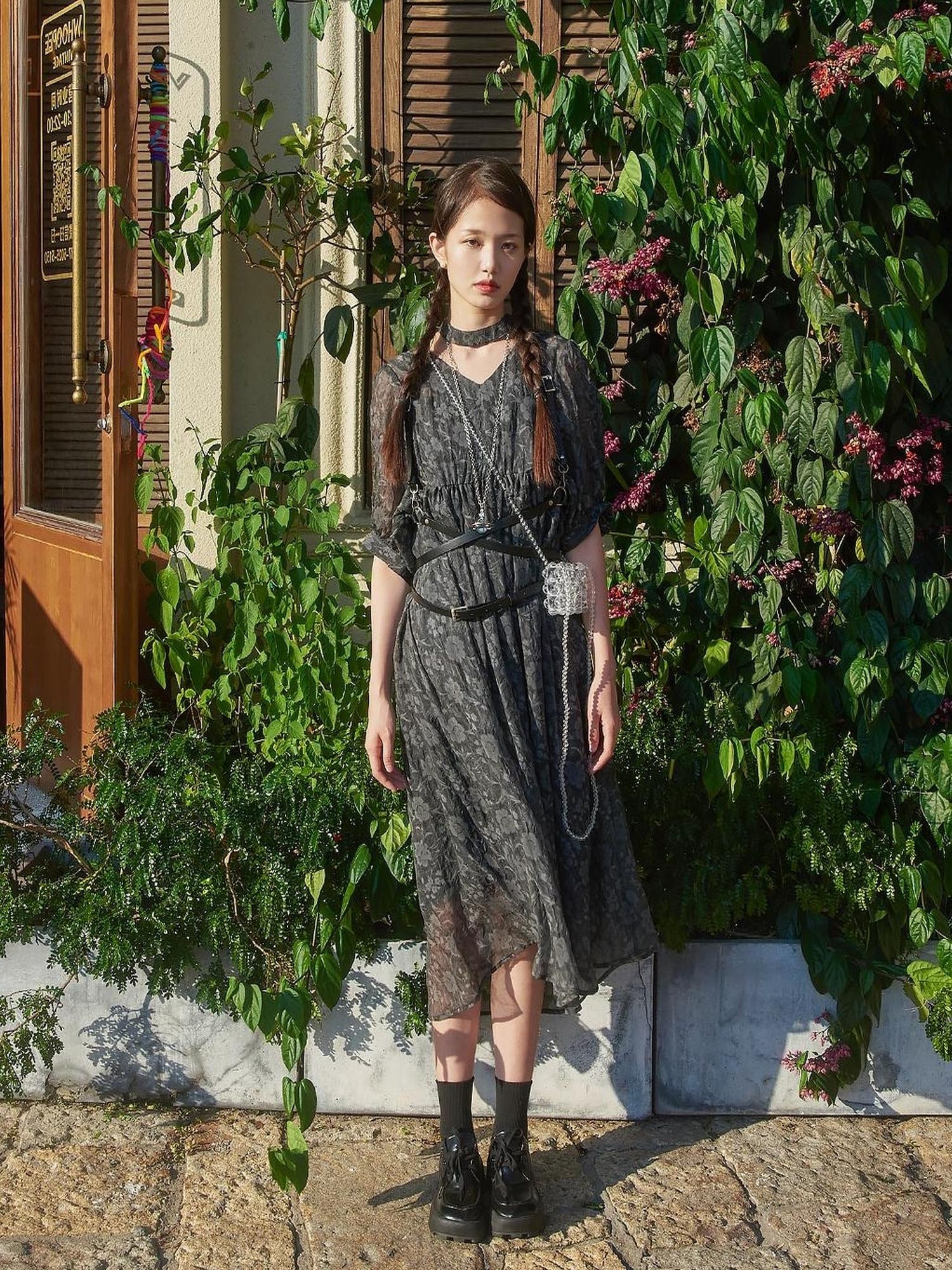 Sweet Mi Vintage French Eco Dyed Linen Summer Dress