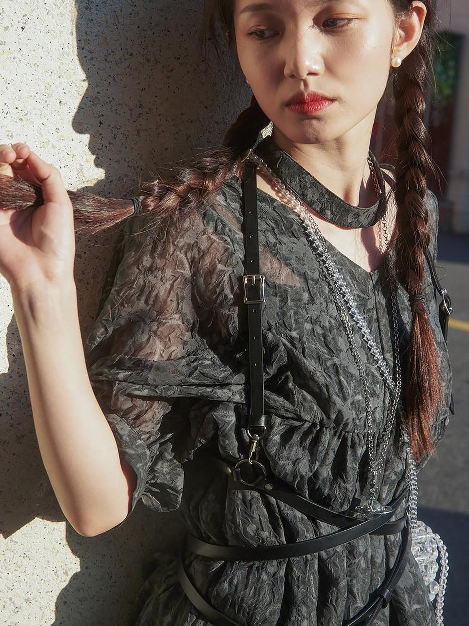 Sweet Mi Vintage French Eco Dyed Linen Summer Dress