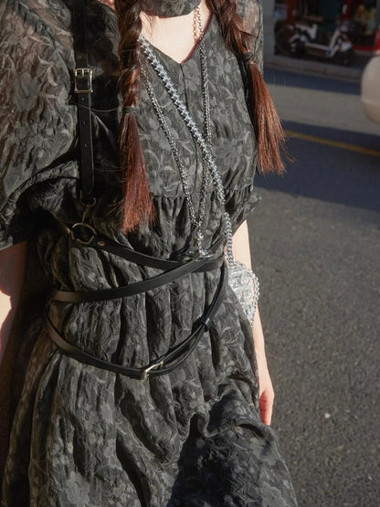 Vintage French Eco Dyed Linen Summer Dress