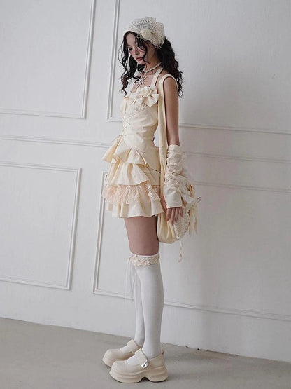 Vintage Inspired Split Maxi Dress With Elastic Waist