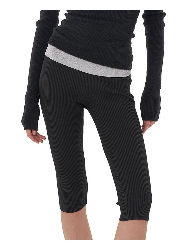 Vintage Knit Bike Shorts  Versatile Mid Length
