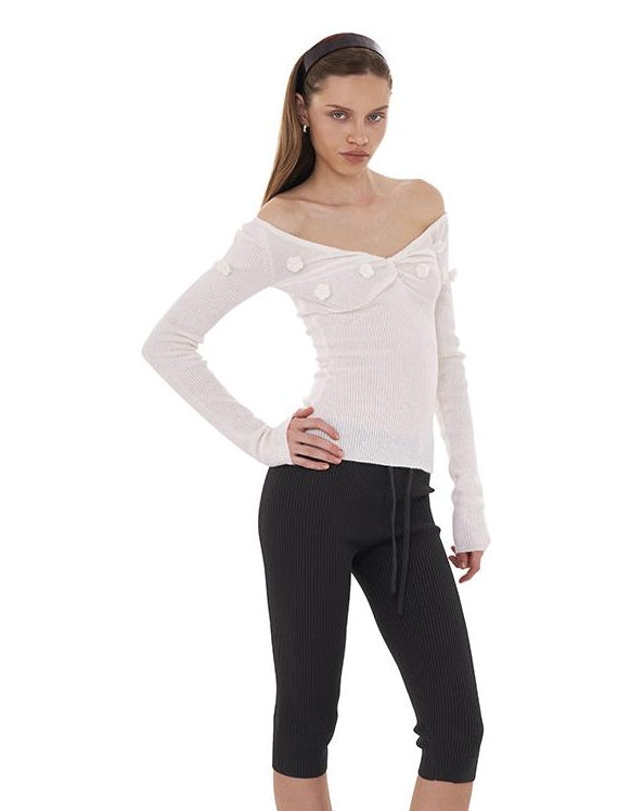 Vintage Knit Bike Shorts  Versatile Mid Length