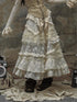 Vintage Lace High Waist Romantic Tiered Tulle Dress