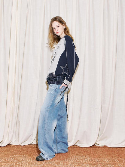 Vintage Layered Handmade Floral Ruffle Pants