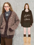 DIDDI MODA Vintage Leopard Knit Set Cardigan Skirt