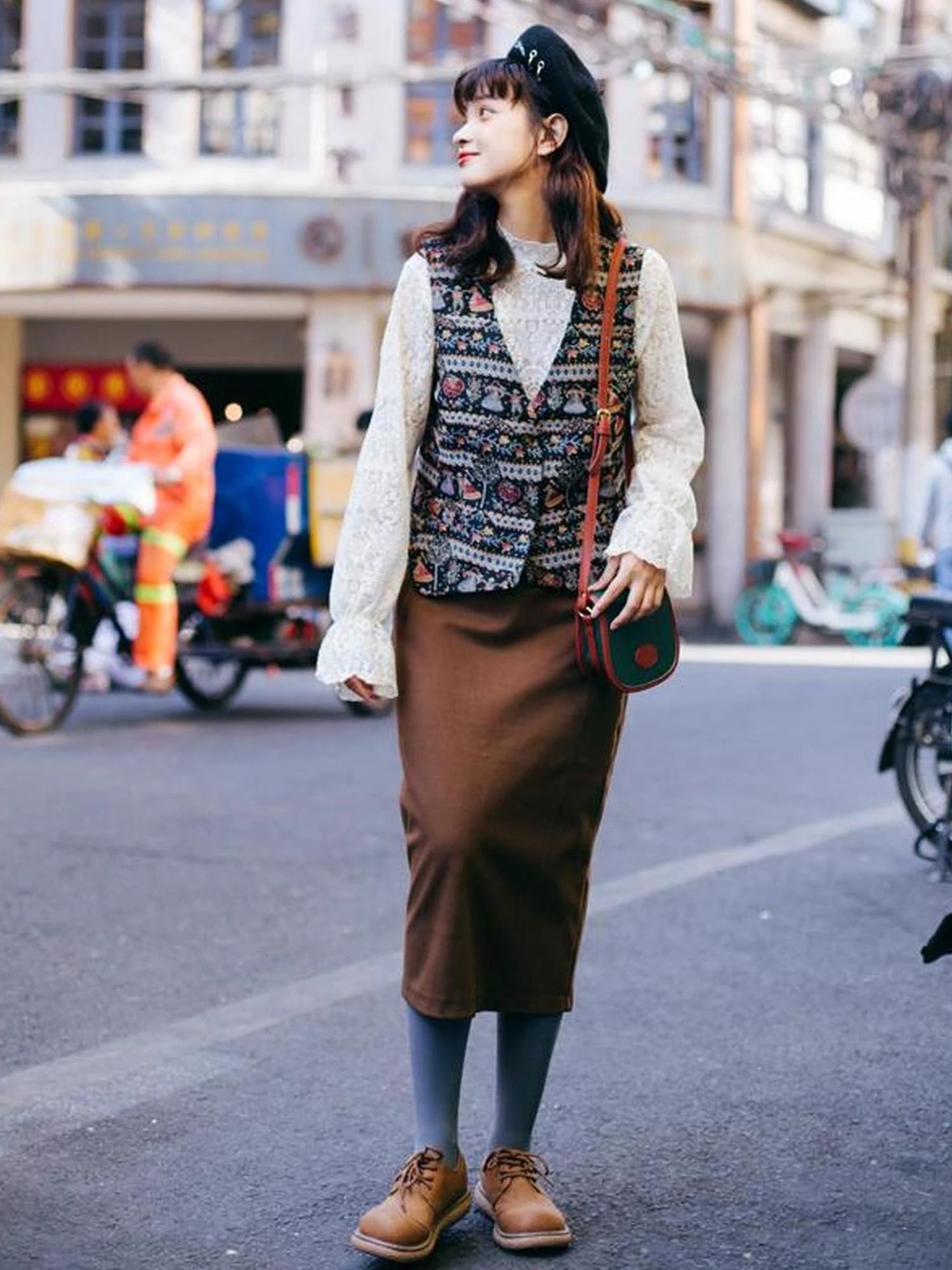 Vintage Linen Cotton Relaxed Waistcoat In Earthy Tones