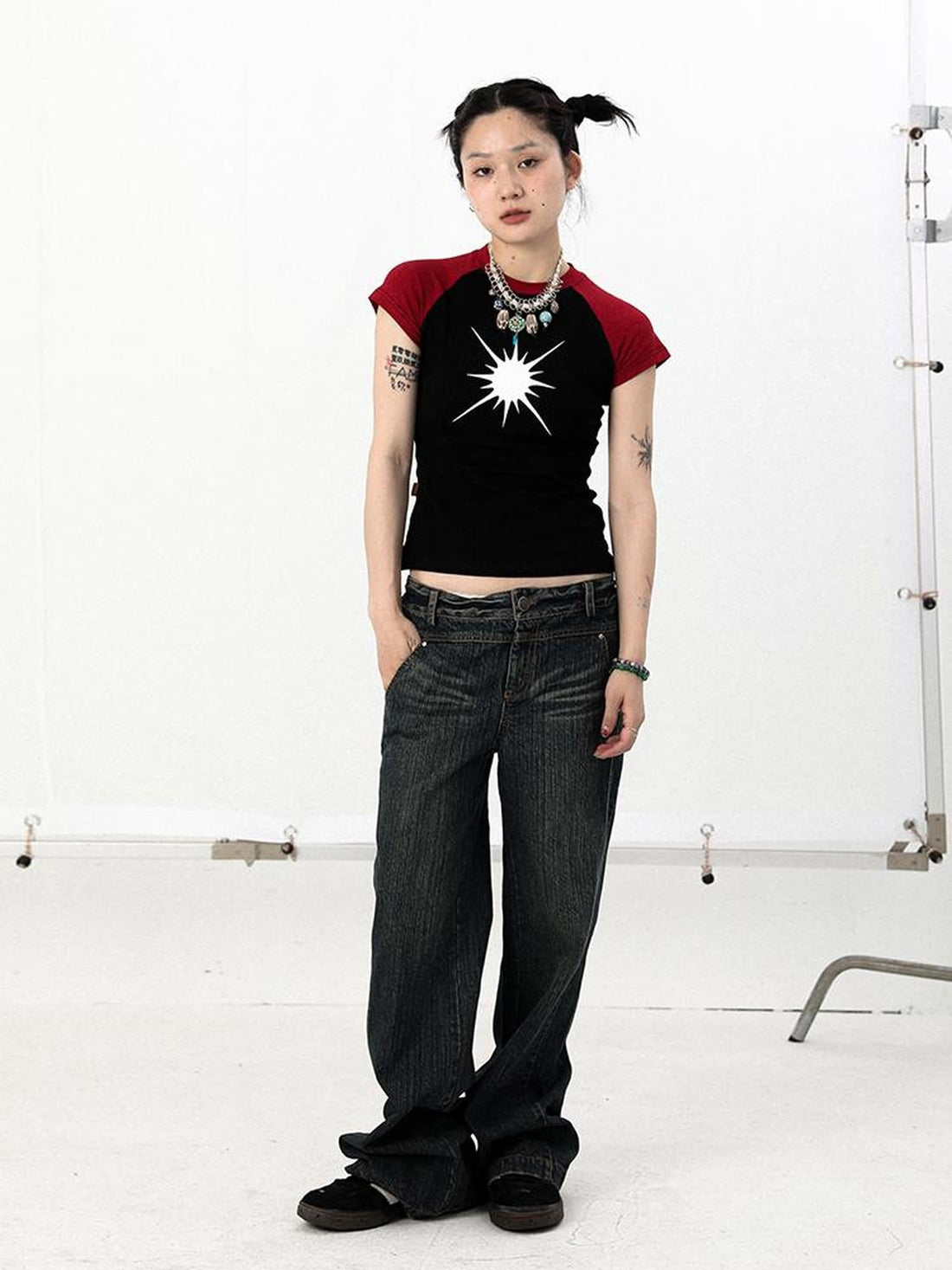 Achihara Vintage Mercury Tee 2 0 Patchwork Unisex Summer Top