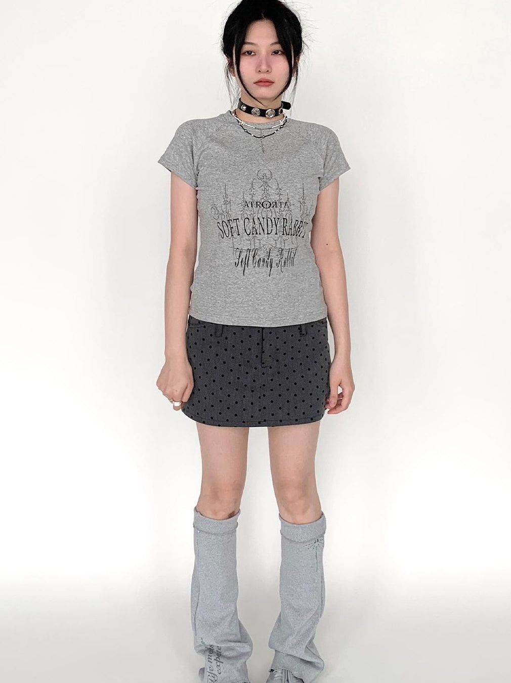Vintage Print Slim Fit Raglan T-shirt