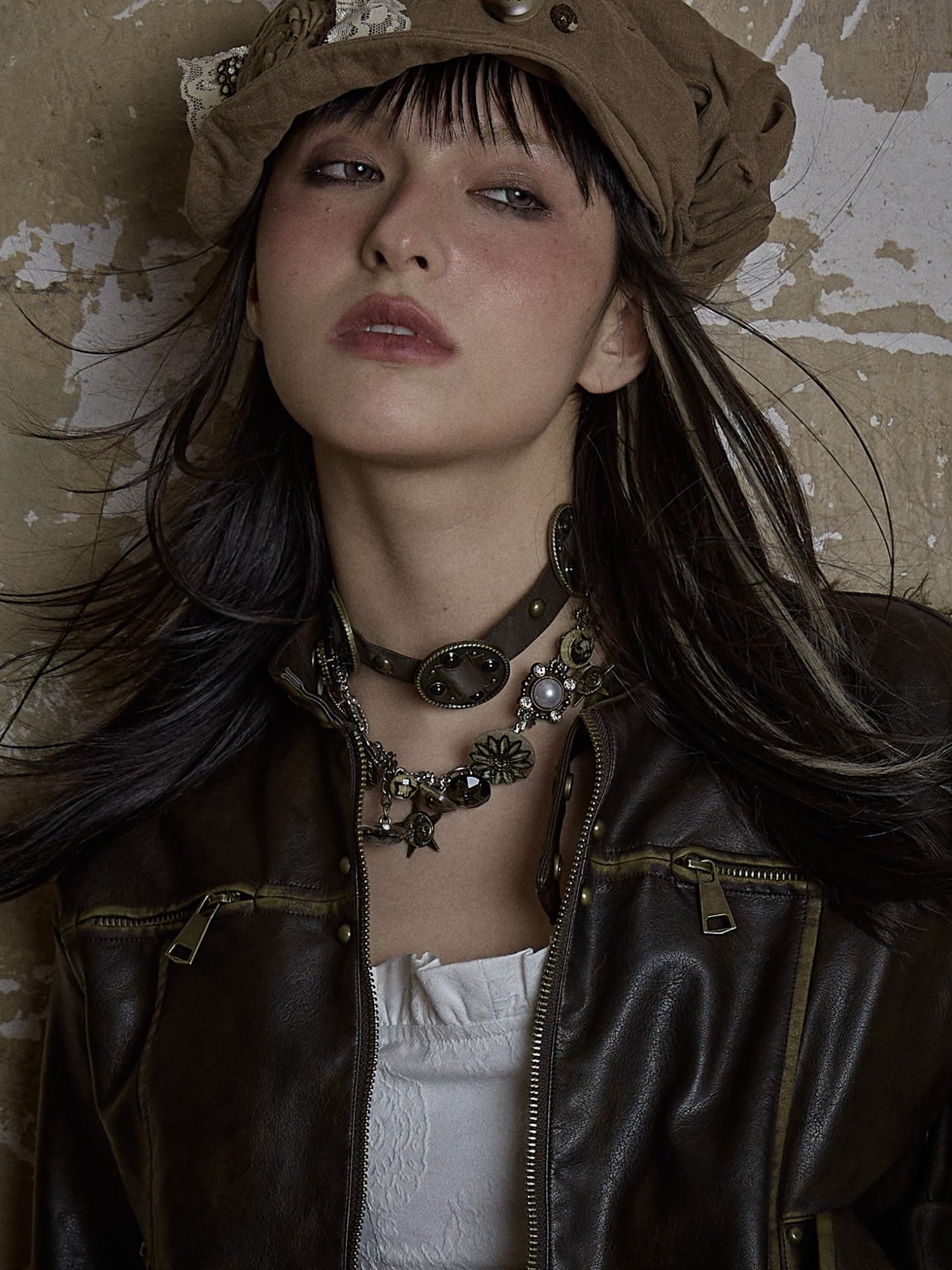 NO ROMANCE Vintage Punk Star Button Necklace For Women