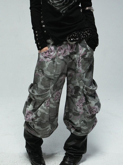 Vintage Washed Cargo Lantern Shorts
