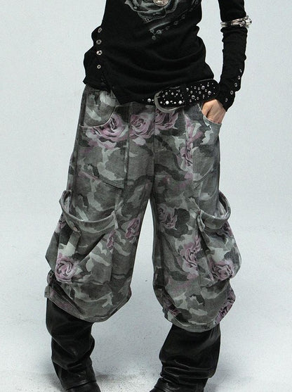 Vintage Washed Cargo Lantern Shorts