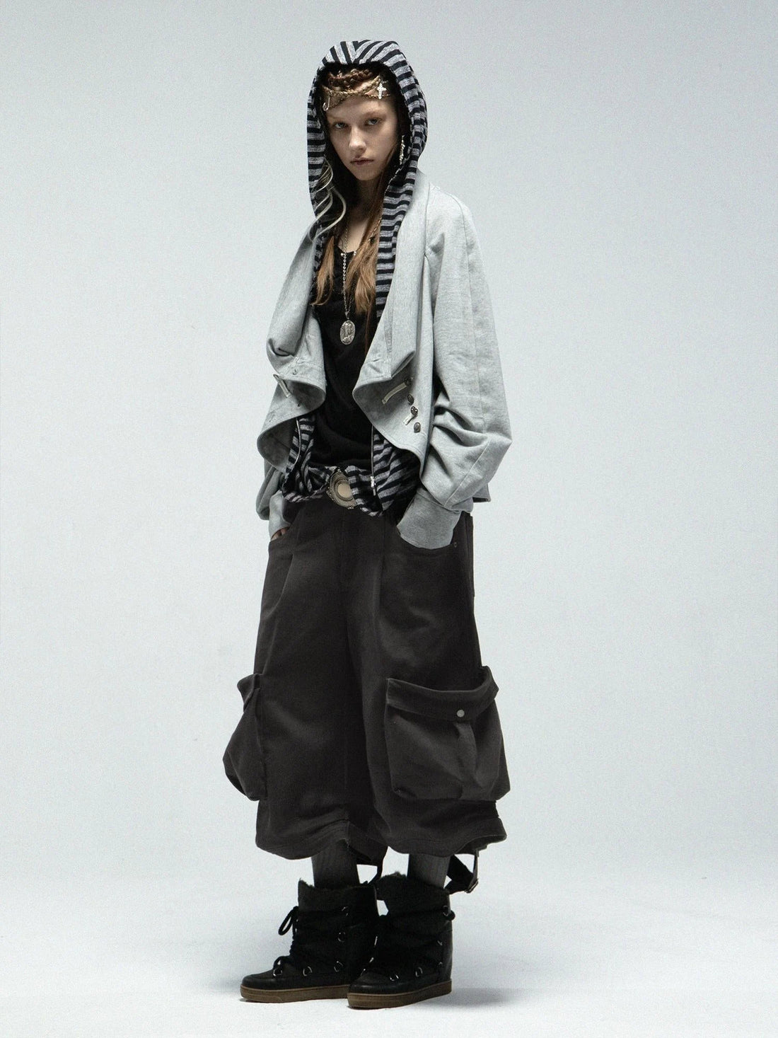 Vintage Washed Cargo Lantern Shorts