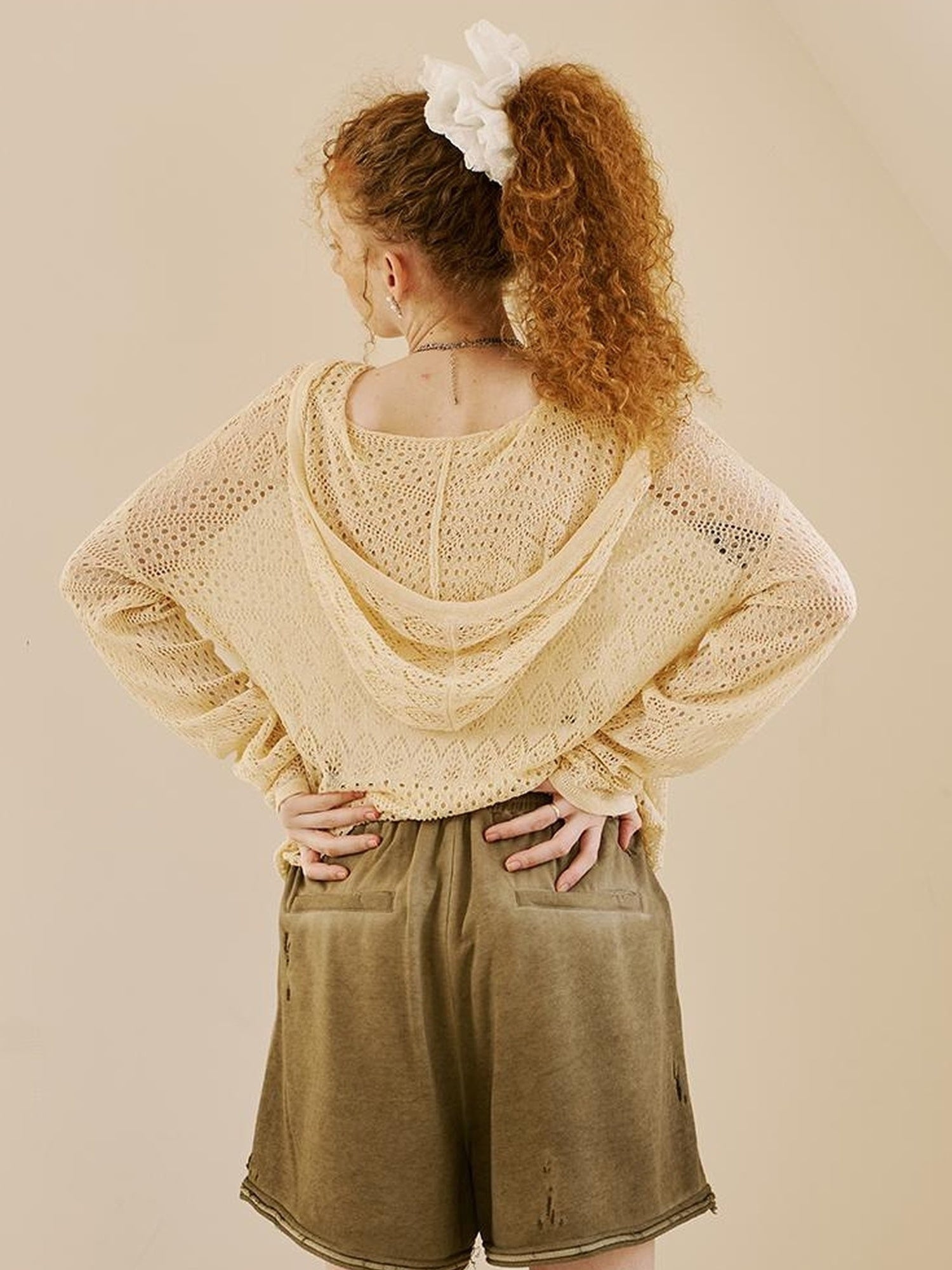 DIDDI MODA Vintage Washed Floral Otton Ounge Horts