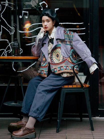 Vintage Washed Twill Canvas Winter Loose Pants