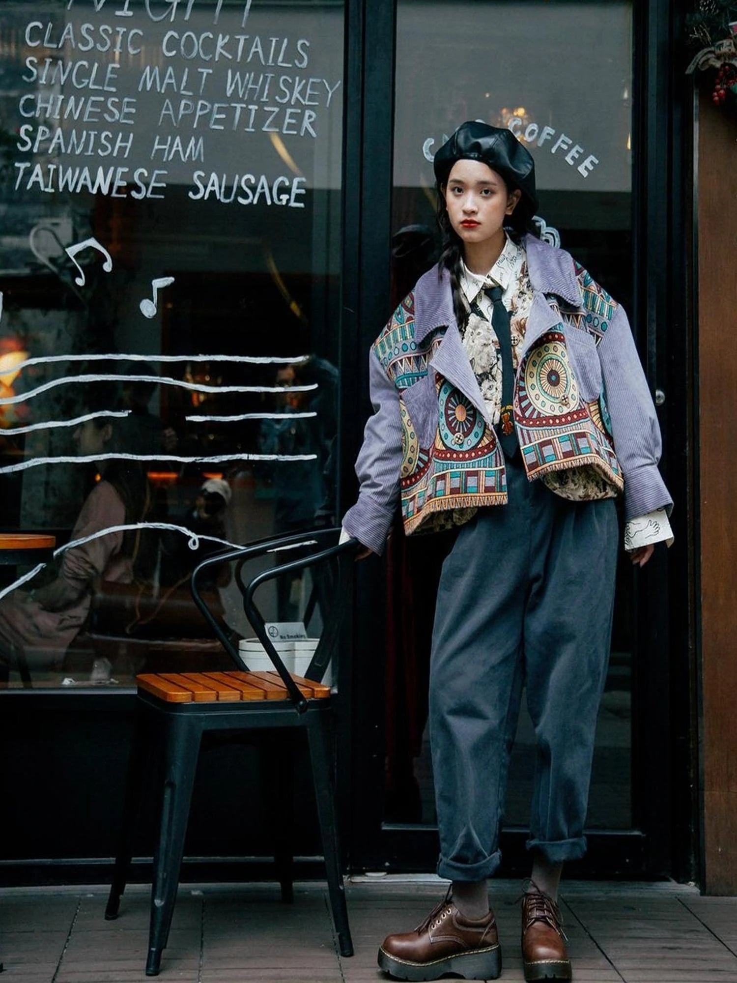 Vintage Washed Twill Canvas Winter Loose Pants