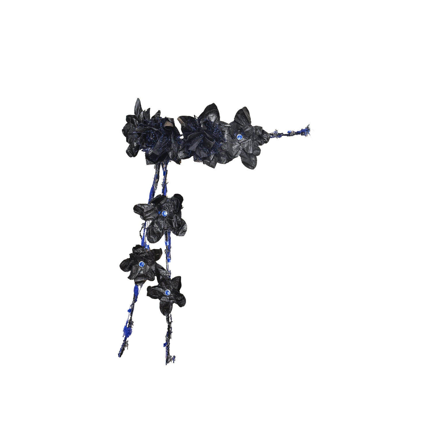 Virtual_Orbit_Black_Blue_Punk_Lace_Bow_Sparkle_Women&