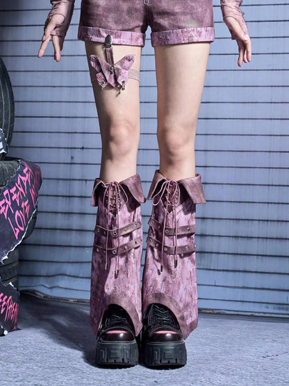 Virtual Orbit Corroded Butterfly Punk Leg Harness