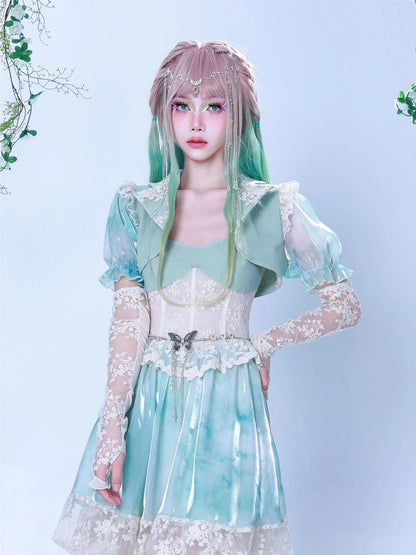 Virtual Orbit Dreamy Bubble Sleeve Blazer