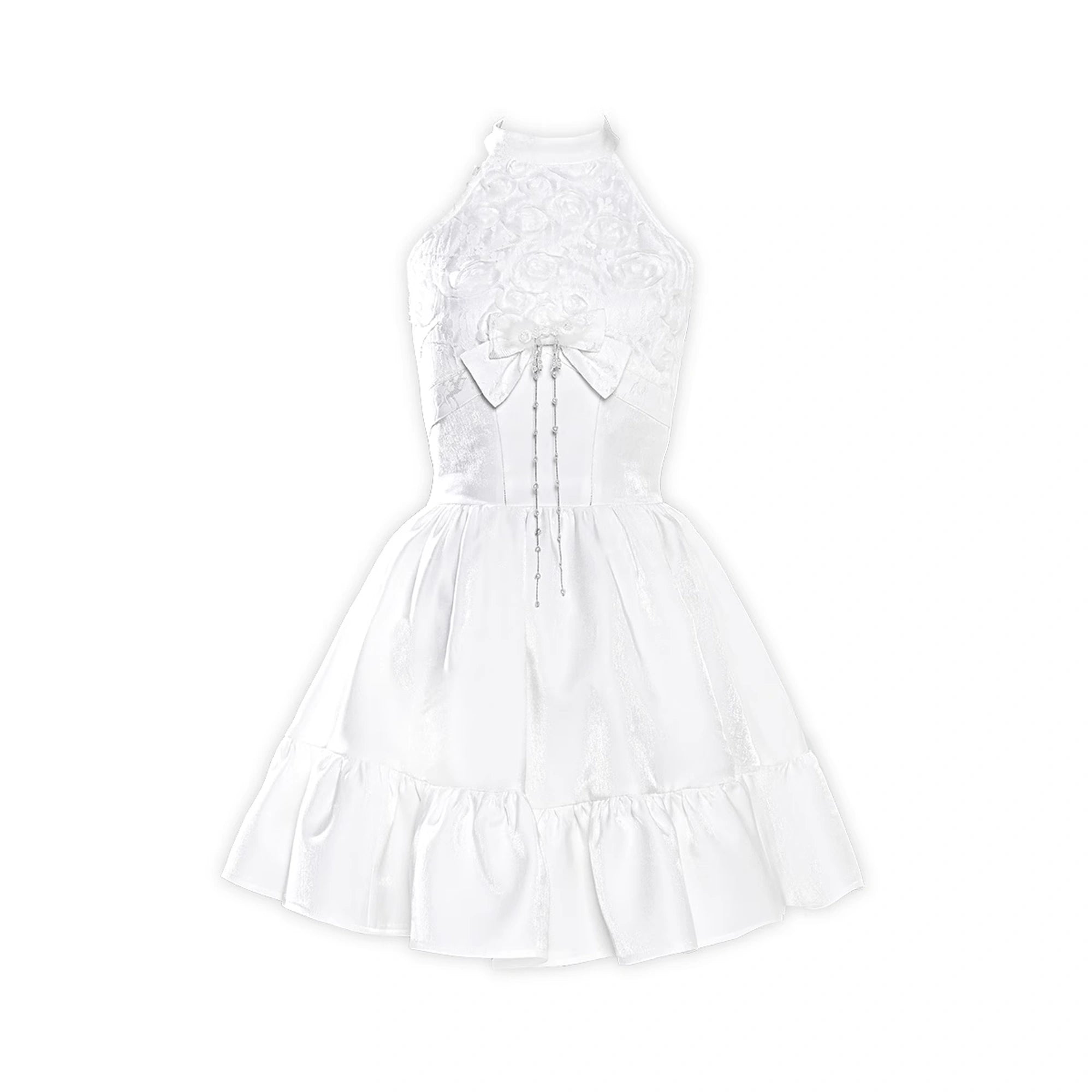 Virtual_Orbit_Floral_Lace_Halter_Neck_Flared_Dress_MISSTT