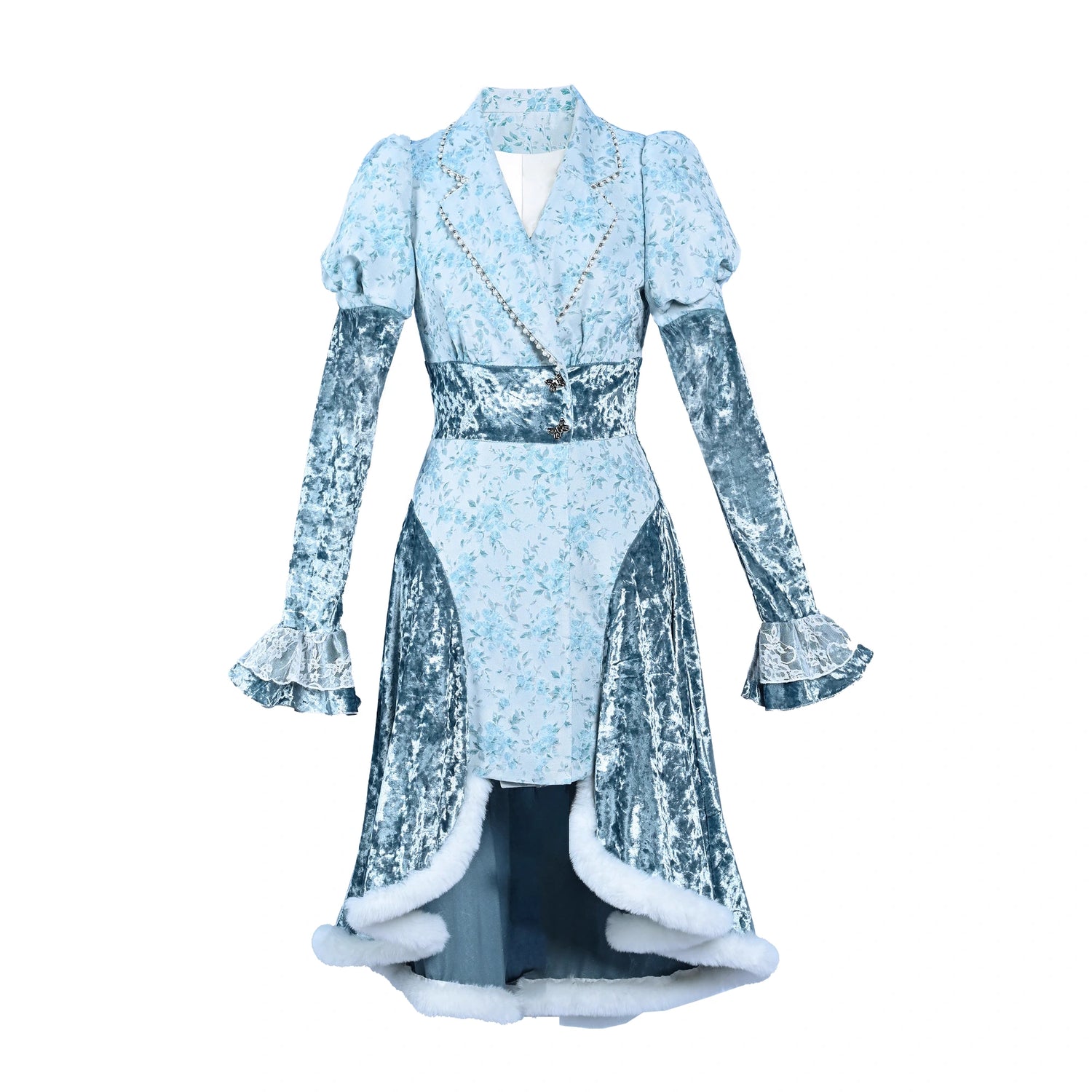 Virtual_Orbit_Frozen_Illusion_Velvet_Blazer_Dress_With_Floral_Lace_MISSTT