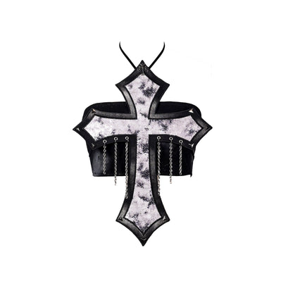 Virtual_Orbit_Future_Y3_K_Cross_Studded_Chain_Glitter_Crop_Top_MISSTT