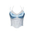 Virtual_Orbit_Futuristic_Blue_Lace_Trim_Faux_Layered_V-neck_Slim_Women&