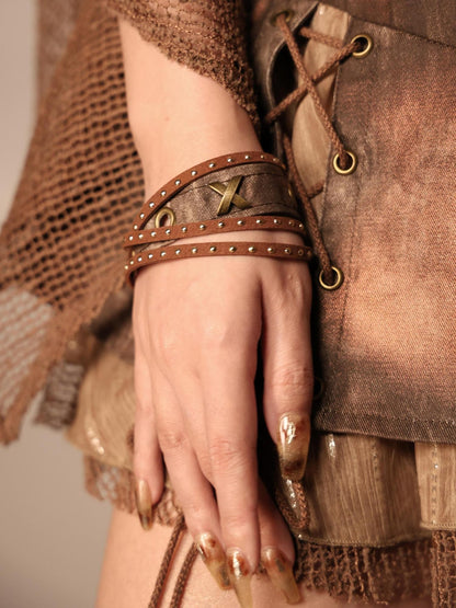 Virtual Orbit Layered Punk Wasteland Multi Layer Coffee Women&