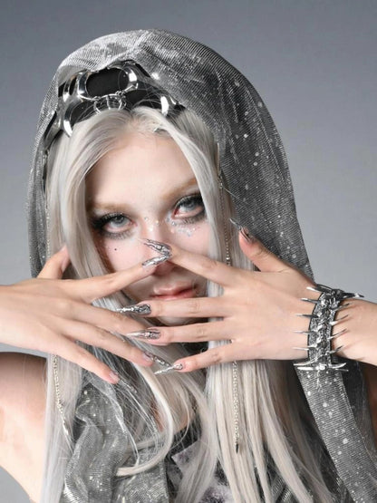 Virtual Orbit Phantom Y3K Cyberpunk Snake Bone Bracelet