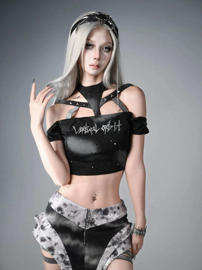 Virtual Orbit Phantom Y3K Cyberpunk Snake Bone Bracelet