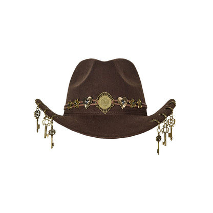 Virtual_Orbit_Steampunk_Distressed_Key_Chain_Stripe_Wide_Brim_Women&