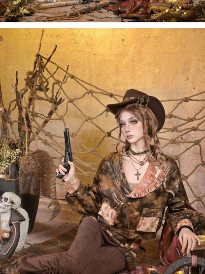 Virtual Orbit Sunken Steampunk Lace Padded Sleeveless Zip Women&