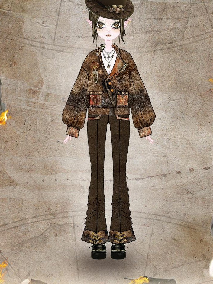 Virtual Orbit Sunken Steampunk Lace Padded Sleeveless Zip Women&
