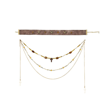 Virtual_Orbit_Vintage_Gilded_Snake_Rivet_Beaded_Choker_Set_MISSTT