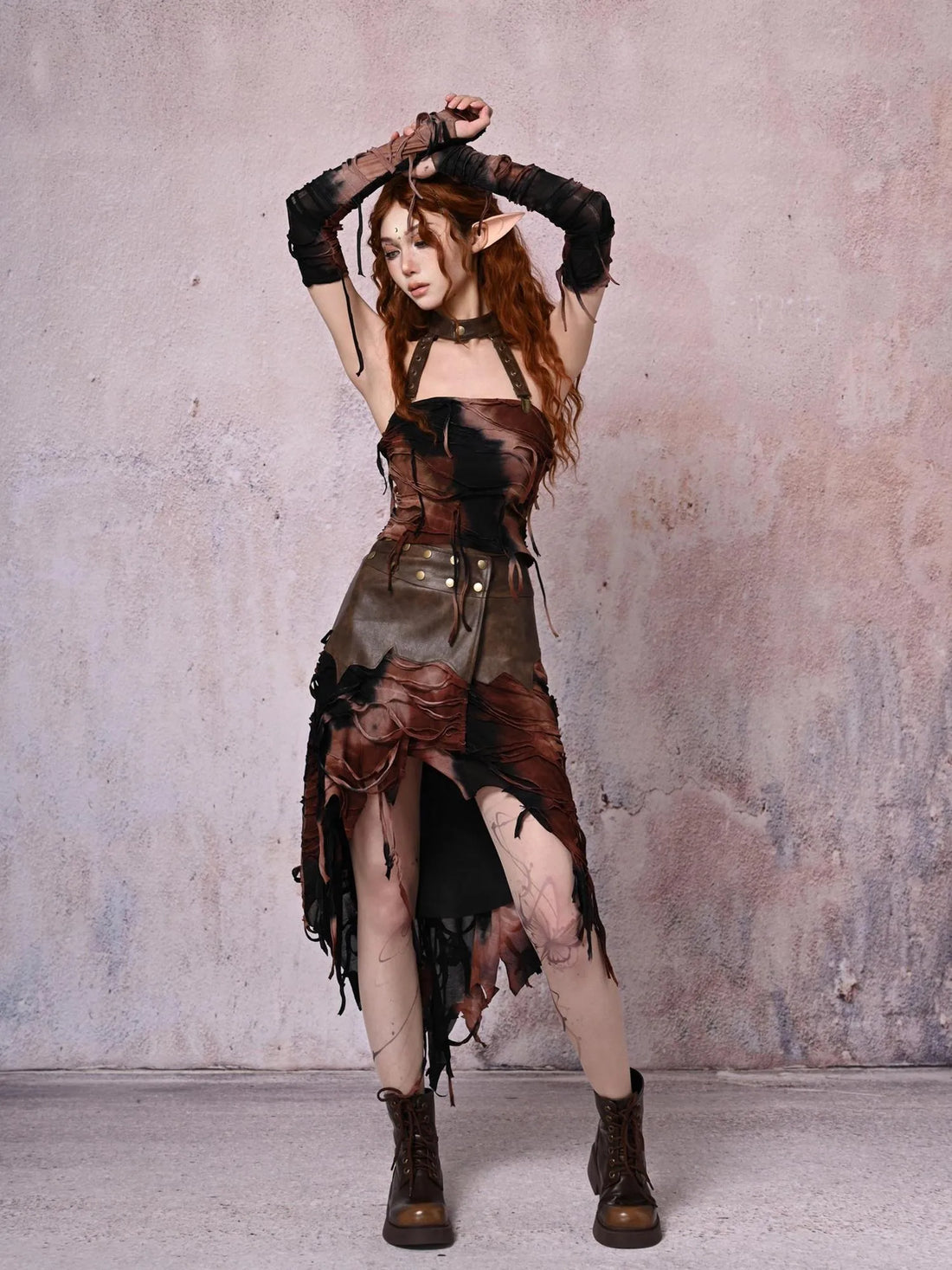 Virtual Orbit Wasteland Wanderer Fringe Halter Top Set