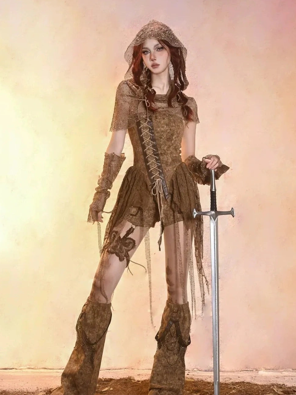 Virtual Orbit Worn Retro Mesh Arm Sleeves