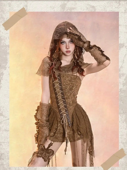 Virtual Orbit Worn Retro Mesh Arm Sleeves