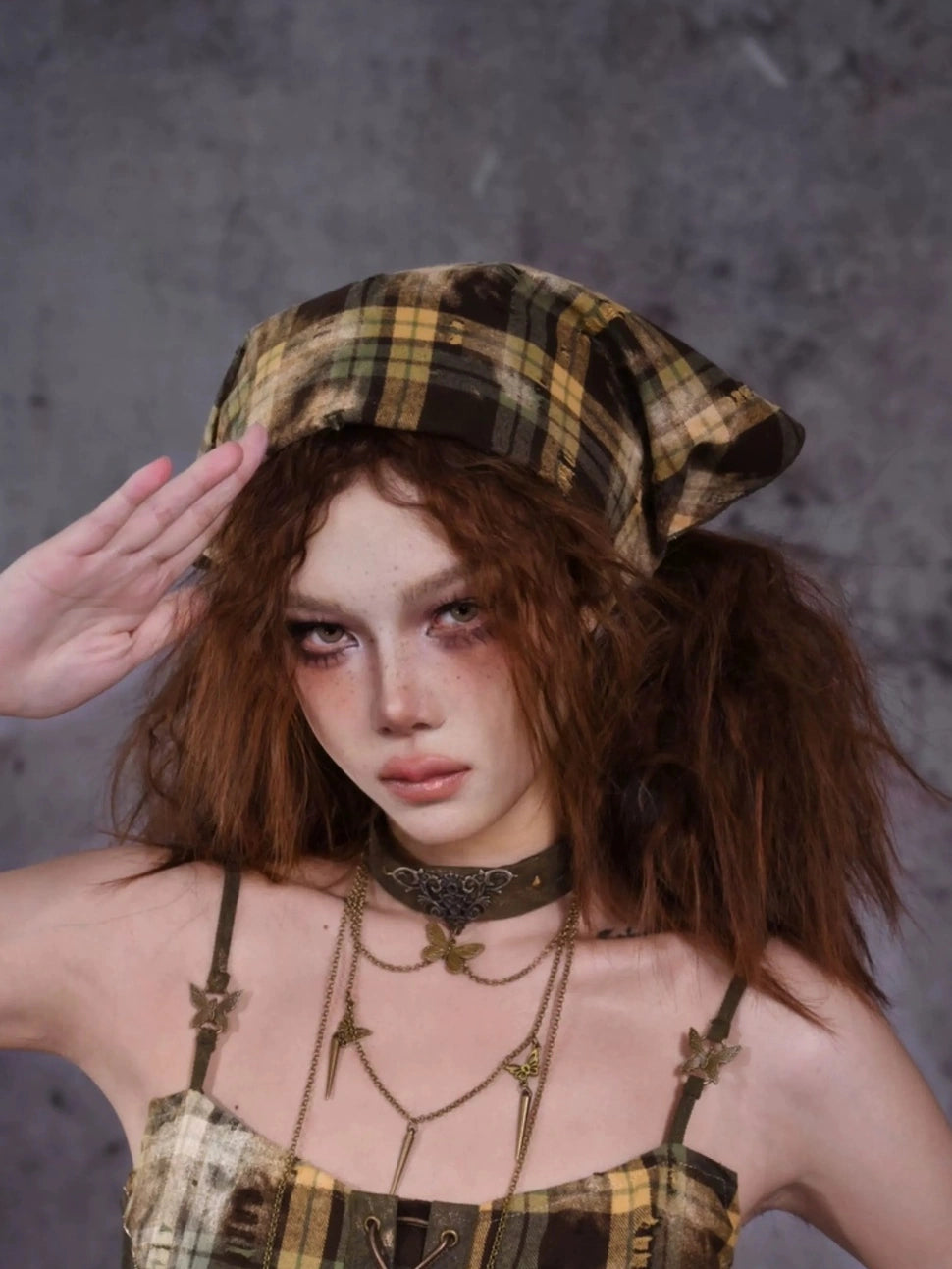 Virtual Orbit Y2K Butterfly Choker Necklace