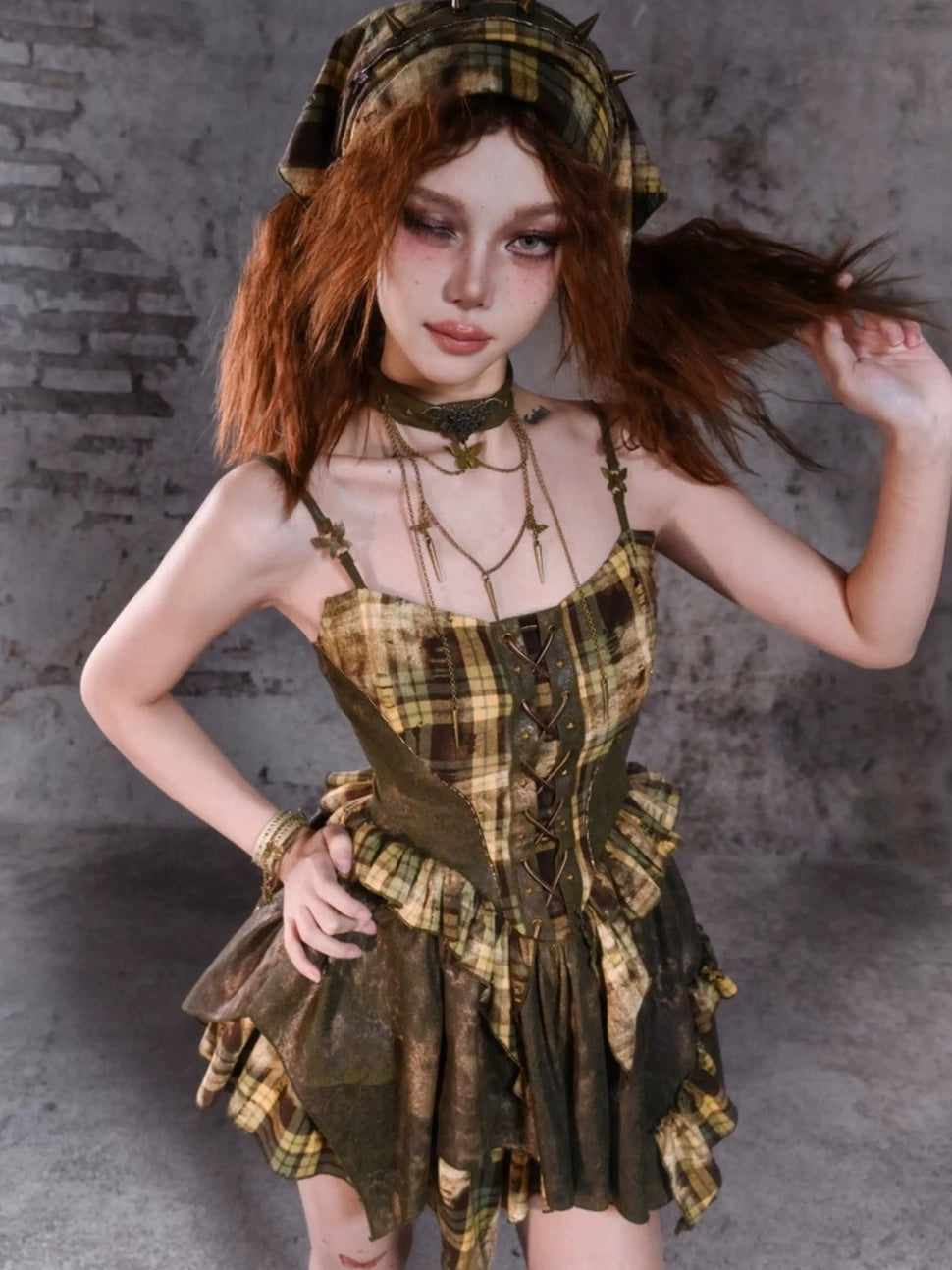 Virtual Orbit Y2K Butterfly Choker Necklace