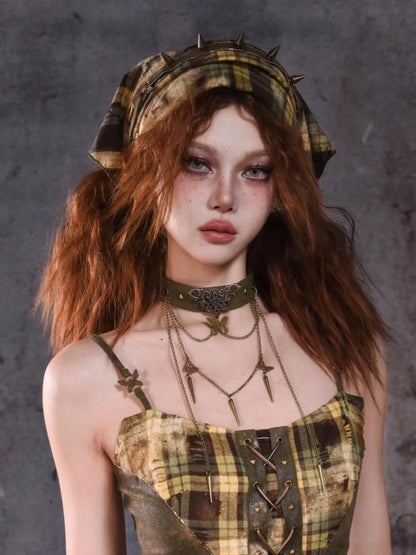 Virtual Orbit Y2K Butterfly Choker Necklace